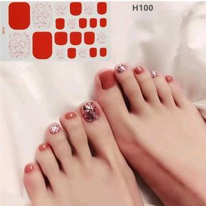 Red Glitter Toenail Wraps
